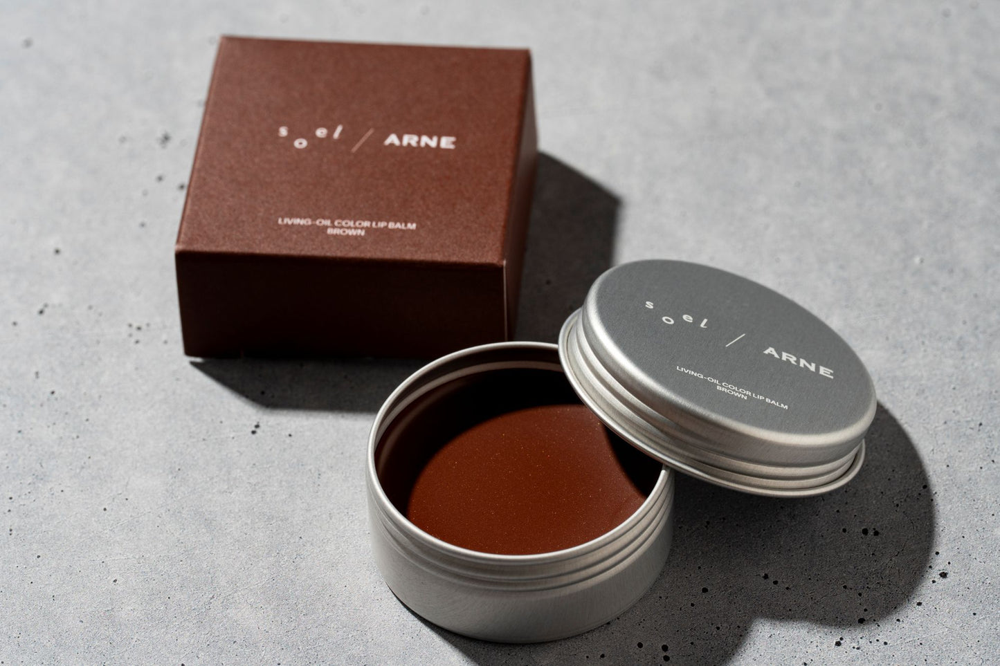 soel×ARNE LIVING-OIL COLOR LIP BALM 【BROWN】